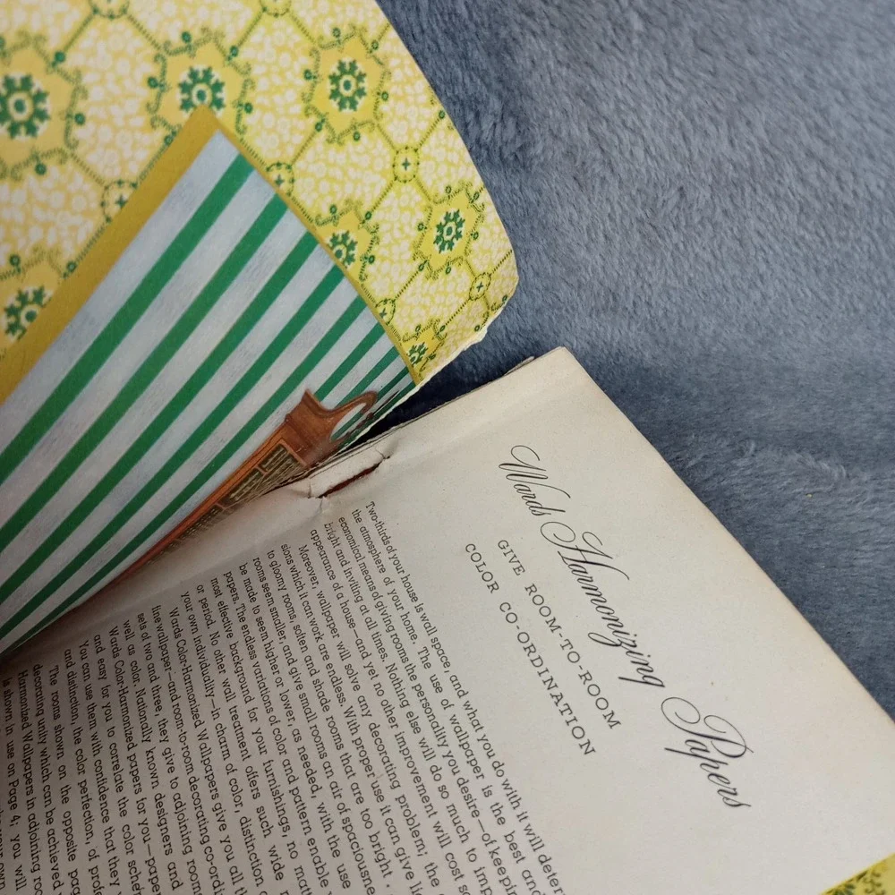 Montgomery‎ Ward Wallpaper Catalog 1949 Retro
